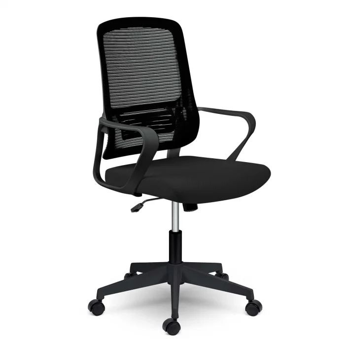 Офісне крісло Sofotel Wizo з мікросітки чорне - Зображення 6