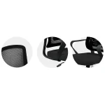 Офісне крісло Sofotel Wizo з мікросітки чорне - Зображення 13