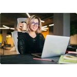 Офісне крісло з мікросітки Sofotel Brass, сіре - Зображення 8