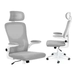 Офісне крісло з мікросітки Sofotel Brass, сіре - Зображення 9