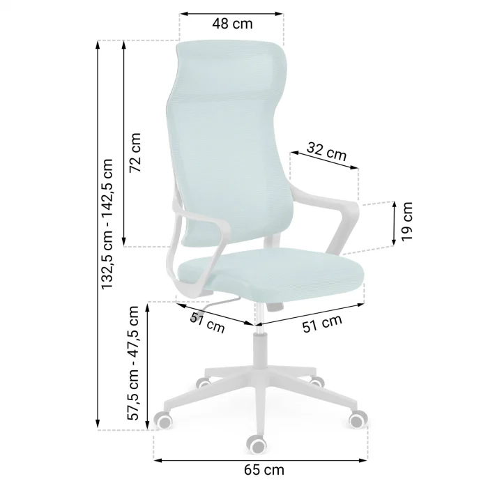 Морське офісне крісло з мікросітки Sofotel Labi - Зображення 10