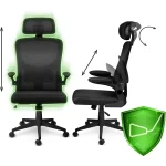 Офісне крісло Sofotel Brass з мікросітки чорне - Зображення 8