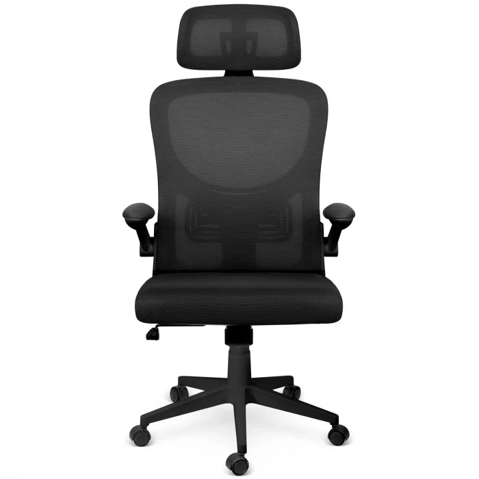 Офісне крісло Sofotel Brass з мікросітки чорне - Зображення 2