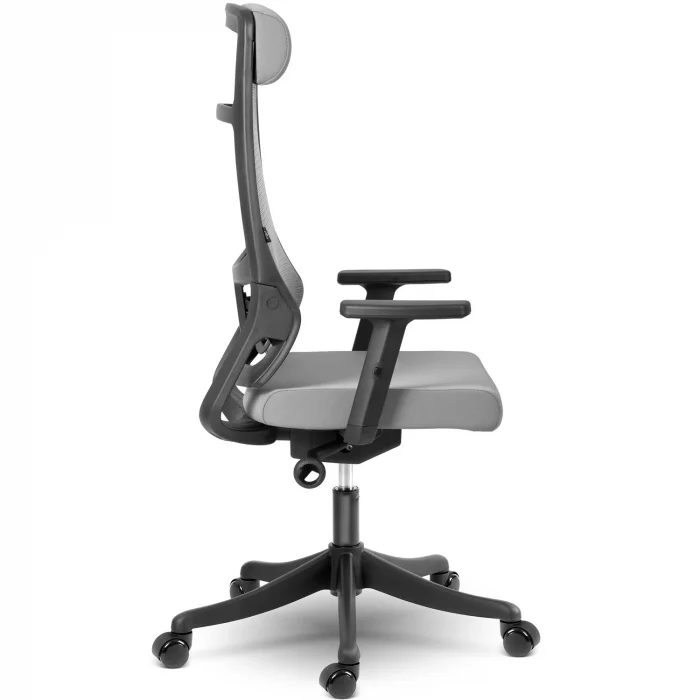 Офісне крісло Sofotel Brema з мікросітки, сіре - Зображення 3