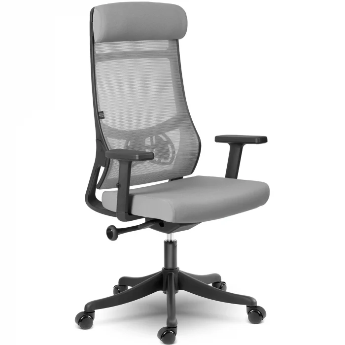 Офісне крісло Sofotel Brema з мікросітки, сіре - Зображення 5