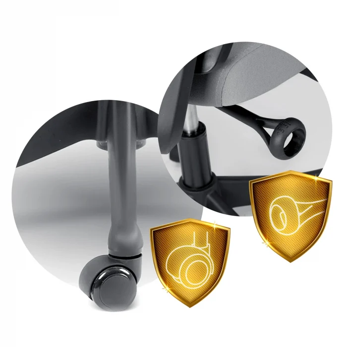 Офісне крісло Sofotel Brema з мікросітки, сіре - Зображення 13