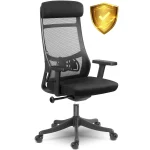 Офісне крісло Sofotel Brema з мікросітки чорне - Зображення 9