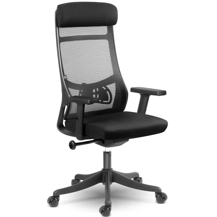 Офісне крісло Sofotel Brema з мікросітки чорне - Зображення 3