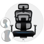 Офісне крісло Sofotel Nicea з мікросітки чорне - Зображення 18