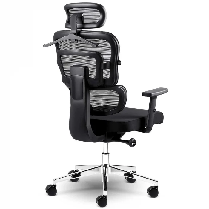Офісне крісло Sofotel Nicea з мікросітки чорне - Зображення 6