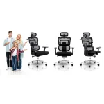 Офісне крісло Sofotel Nicea з мікросітки чорне - Зображення 12