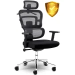 Офісне крісло Sofotel Nicea з мікросітки чорне - Зображення 14