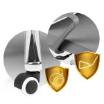 Офісне крісло Sofotel Brema з мікросітки сіре - Зображення 6