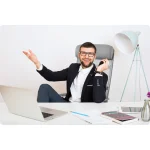 Офісне крісло Sofotel Brema з мікросітки сіре - Зображення 9