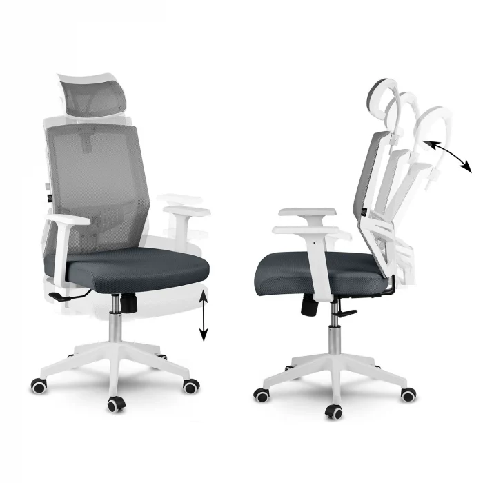 Офісне крісло Sofotel Rotar з мікросітки темно-сірий - Зображення 13