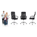 Офісне крісло Sofatel Tamar з мікросітки чорне - Зображення 9