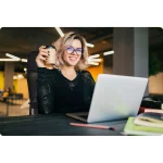 Офісне крісло Sofatel Tamar з мікросітки чорне - Зображення 12