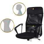 Офісне крісло Sofatel Tamar з мікросітки чорне - Зображення 15