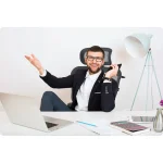 Офісне крісло Sofotel Todden з мікросітки, чорне - Зображення 6