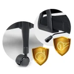 Офісне крісло Sofotel Todden з мікросітки, чорне - Зображення 13