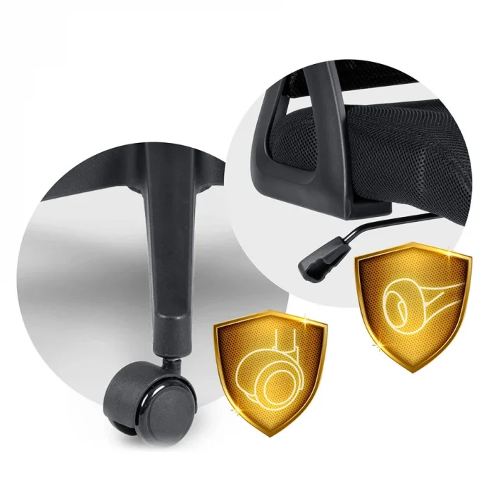 Офісне крісло Sofotel Todden з мікросітки, чорне - Зображення 13