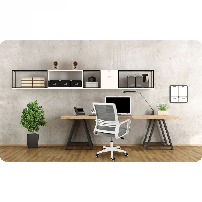 Офісне крісло Sofatel Corta з мікросітки, темно-сірий - Зображення 7