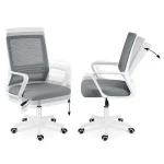 Офісне крісло Sofatel Corta з мікросітки, темно-сірий - Зображення 10