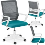 Офісне крісло Sofatel Corta з мікросітки сіро-бірюзовий
