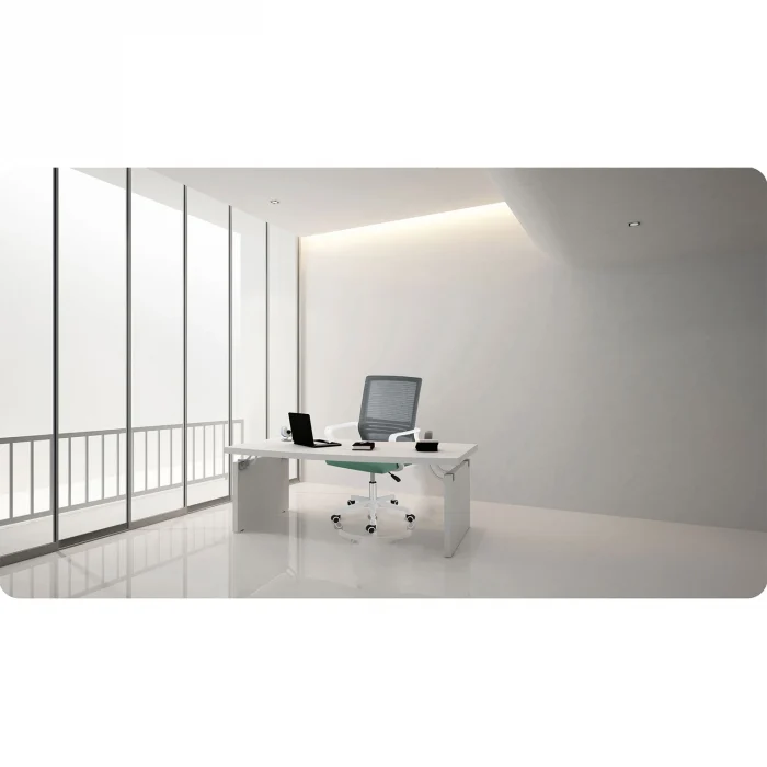 Офісне крісло Sofotel Corta з мікросітки, сіро-зелене - Зображення 9