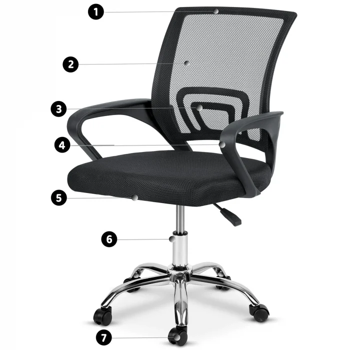 Офісне крісло Sofotel Emeri з мікросітки - Зображення 12
