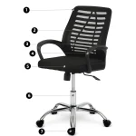 Офісне крісло Sofotel Belar з мікросітки - Зображення 10