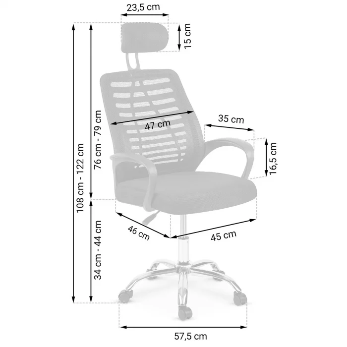 Офісне крісло Sofotel Bristi з мікросітки - Зображення 6