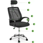 Офісне крісло Sofotel Bristi з мікросітки - Зображення 10