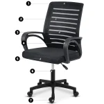 Офісне крісло Sofotel Iliana 242100 з мікросітки - Зображення 12