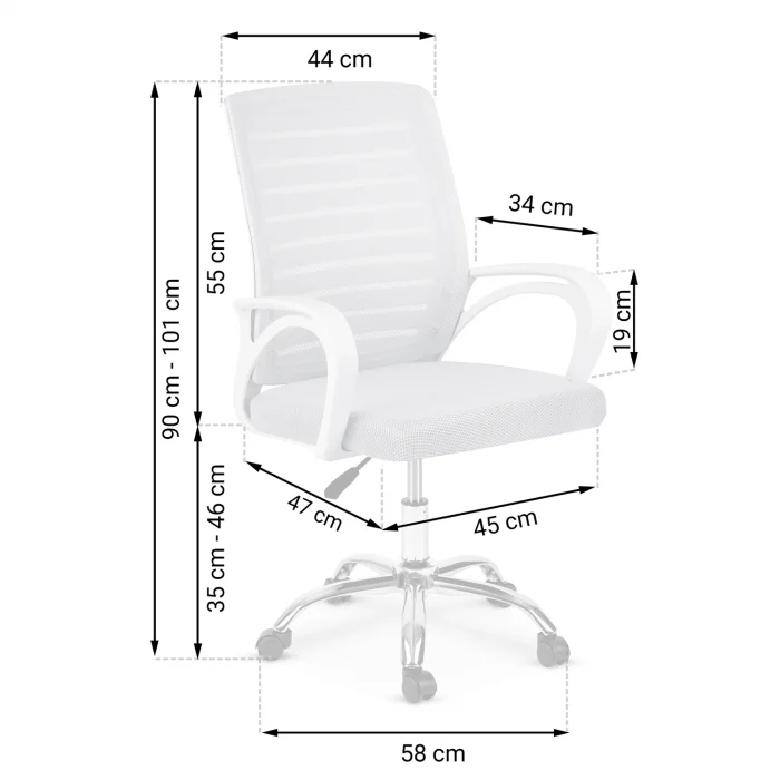 Офісне крісло Sofotel Vinto з мікросітки - Зображення 6