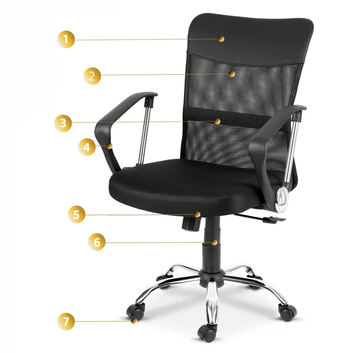 Офісне крісло Sofotel Vensi з мікросітки - Зображення 12