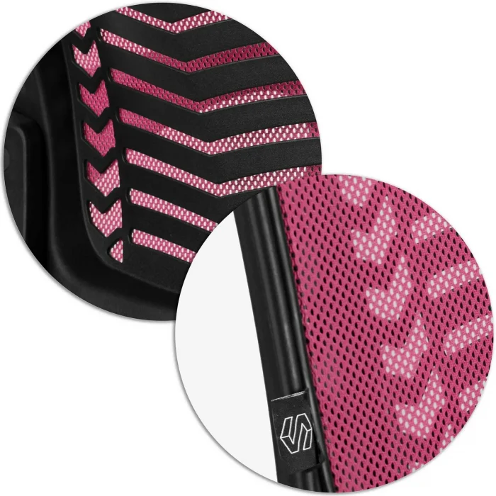 Рожеве офісне крісло з мікросітки Sofotel Denar - Зображення 10