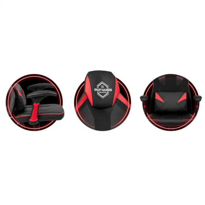 fotel-gamingowy-shiro-czarno_26646 Ігрове крісло Shiro чорно-червоне - Зображення 10