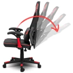 Ігрове крісло Shiro чорно-червоне - Зображення 12