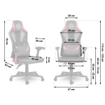 Ігрове крісло Shiro чорно-червоне - Зображення 14