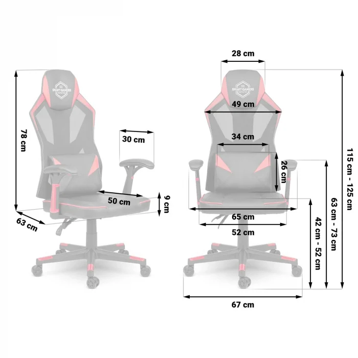 fotel-gamingowy-shiro-czarno_26654 Ігрове крісло Shiro чорно-червоне - Зображення 14