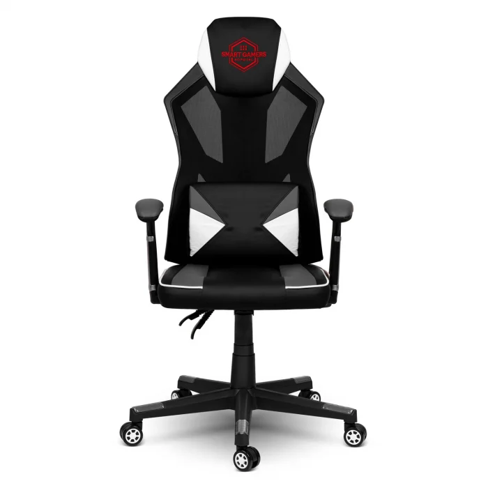 fotel-gamingowy-shiro-czarno_26659 Ігрове крісло Shiro чорно-біле - Зображення 4