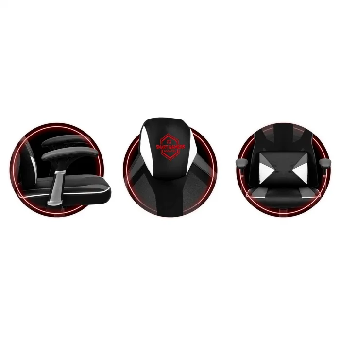 fotel-gamingowy-shiro-czarno_26661 Ігрове крісло Shiro чорно-біле - Зображення 9