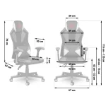 Ігрове крісло Shiro чорно-біле - Зображення 14