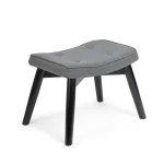 Скандинавське крісло з підніжками сіре - Зображення 6