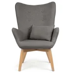 Крісло Sofatel Norse сіре з підніжкою - Зображення 2