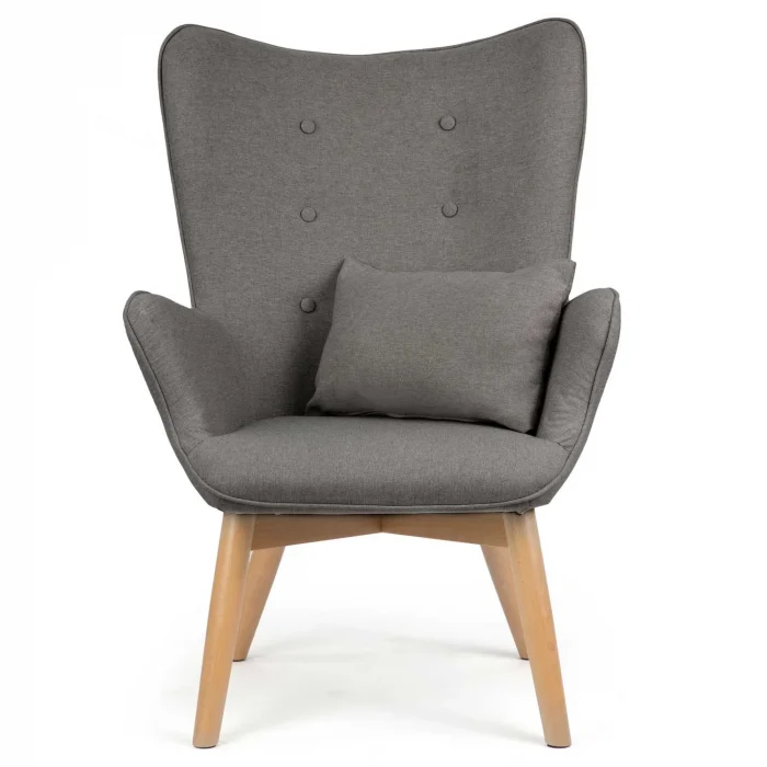 Крісло Sofatel Norse сіре з підніжкою - Зображення 2