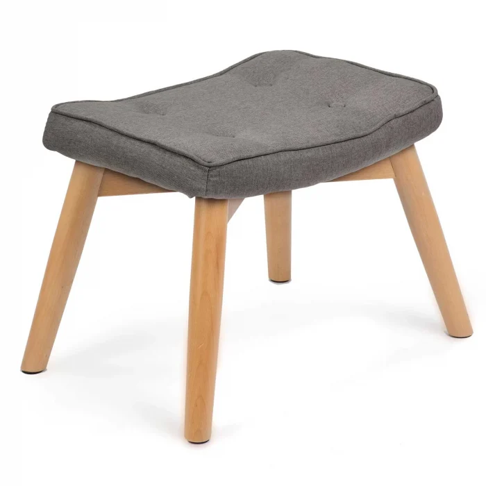 Крісло Sofatel Norse сіре з підніжкою - Зображення 5