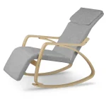 Крісло-качалка Suzi - світло-сірий - Зображення 3