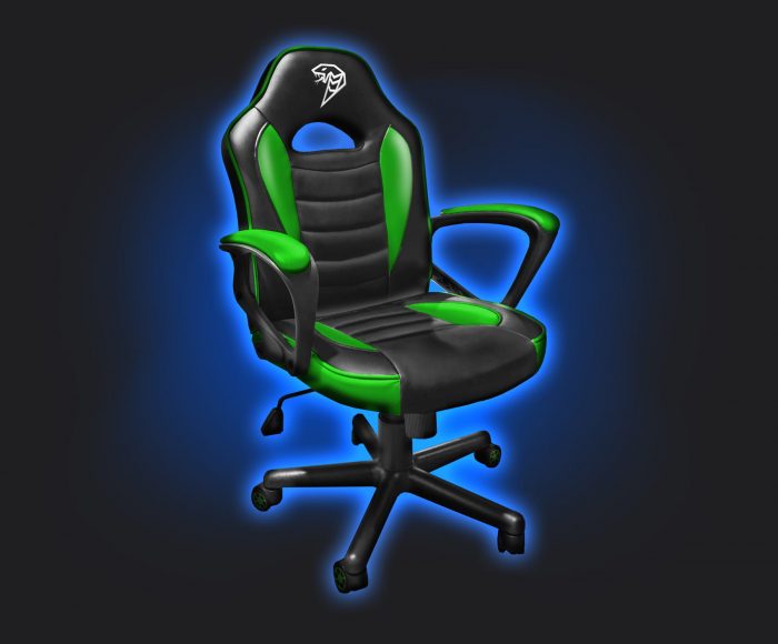 Ігрове крісло COBRA JUNIOR, зелений і чорний - Зображення 2